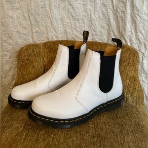 Dr. Martens White Boots Size 10